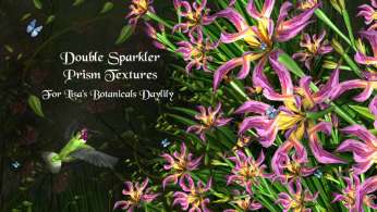 Double Sparkler Prism Textures for Lisa's Botanicals Daylily