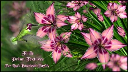 Frills Prism Textures for Lisa&#039;s Botanicals Daylily