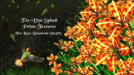 Tie-Dye Splash Prism Textures for Lisa's Botanicals Daylily
