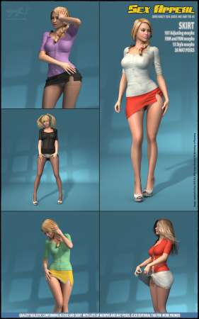 Sex Appeal - Blouse and Skirt for V4 by hameleon & santuziy78