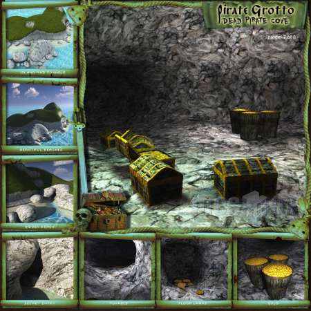 Hidden Pirate Treasure Grotto