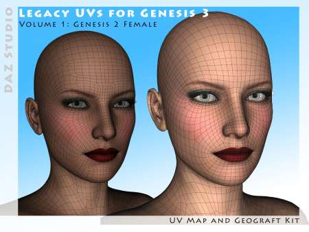 Legacy UVs for Genesis 3: G2F
