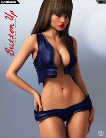 Button Up Outfit for Genesis 2 Female(s)